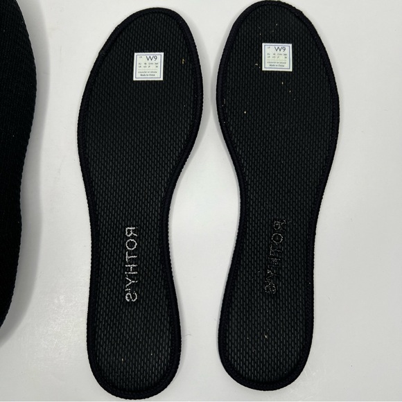 Rothy's The Flat Noir Mesh Textile Bows Black Classic Ballet Size 9 - Picture 12 of 13